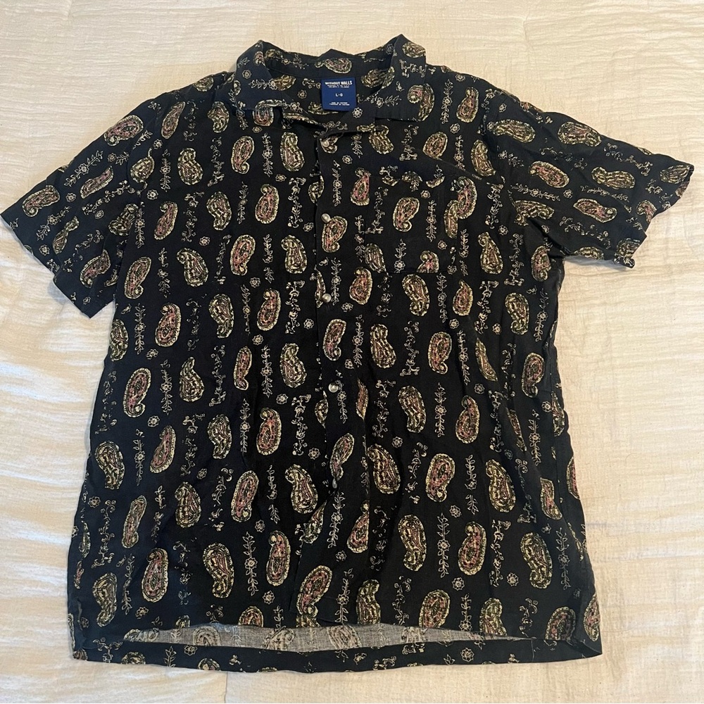Paisley printer relaxed button down